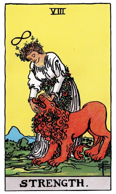 Strength, Rider–Waite–Smith deck