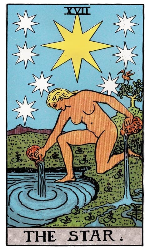 The Star, Rider–Waite–Smith deck