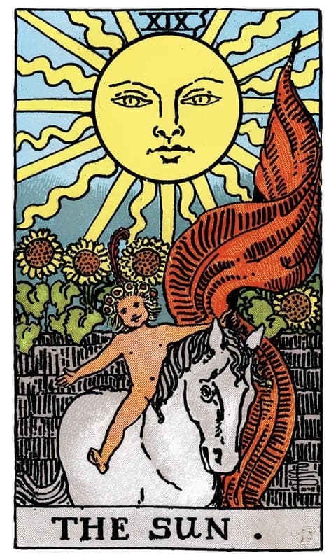 The Sun, Rider–Waite–Smith deck