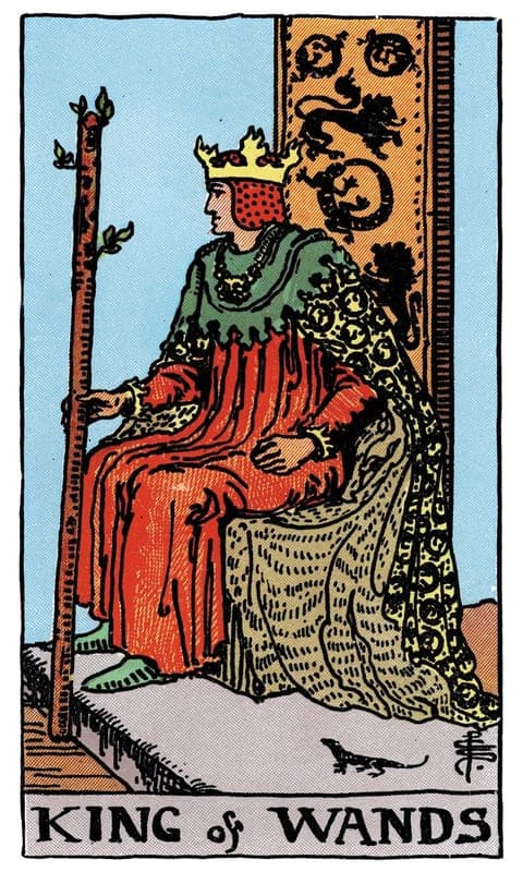 King of Wands, Rider–Waite–Smith deck