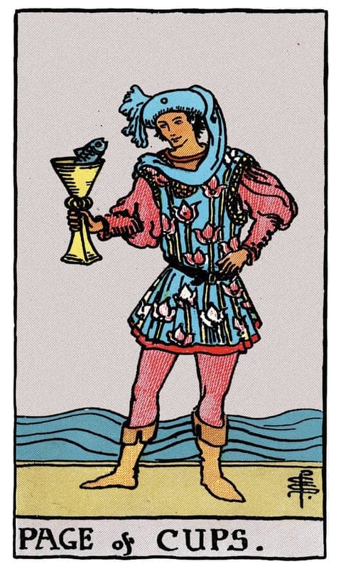 Page of Cups, Rider–Waite–Smith deck
